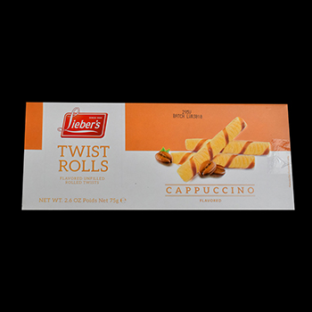 Twist rolls capuchino 75 gr liebers-043427300001