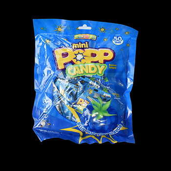 Mini popp candy frambuesa azul 50 gr zazers-682063029879