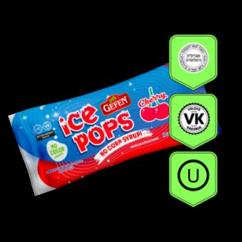 Ice pops cherry clear gefen 800 ml-710069116313