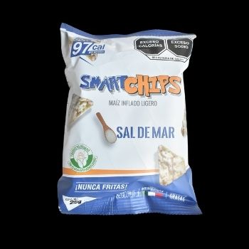 Maiz inflado sal de mar smartchips 25 gr-7503012067502