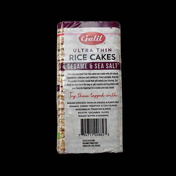 Rice cakes ultrafinos sesamo y sal 100 gr galil-794711008843